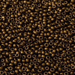 ROUND ROCAILLE 15/0 Matted Metallic Dark Bronze 2006